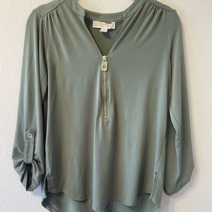 Michael Kors army green blouse